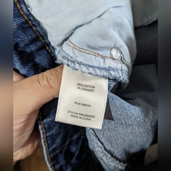 NWT Francesca's Tgla Women's Denim Mini Skirt,Medium Wash Distressed Side Slit,S - Picture 7 of 8